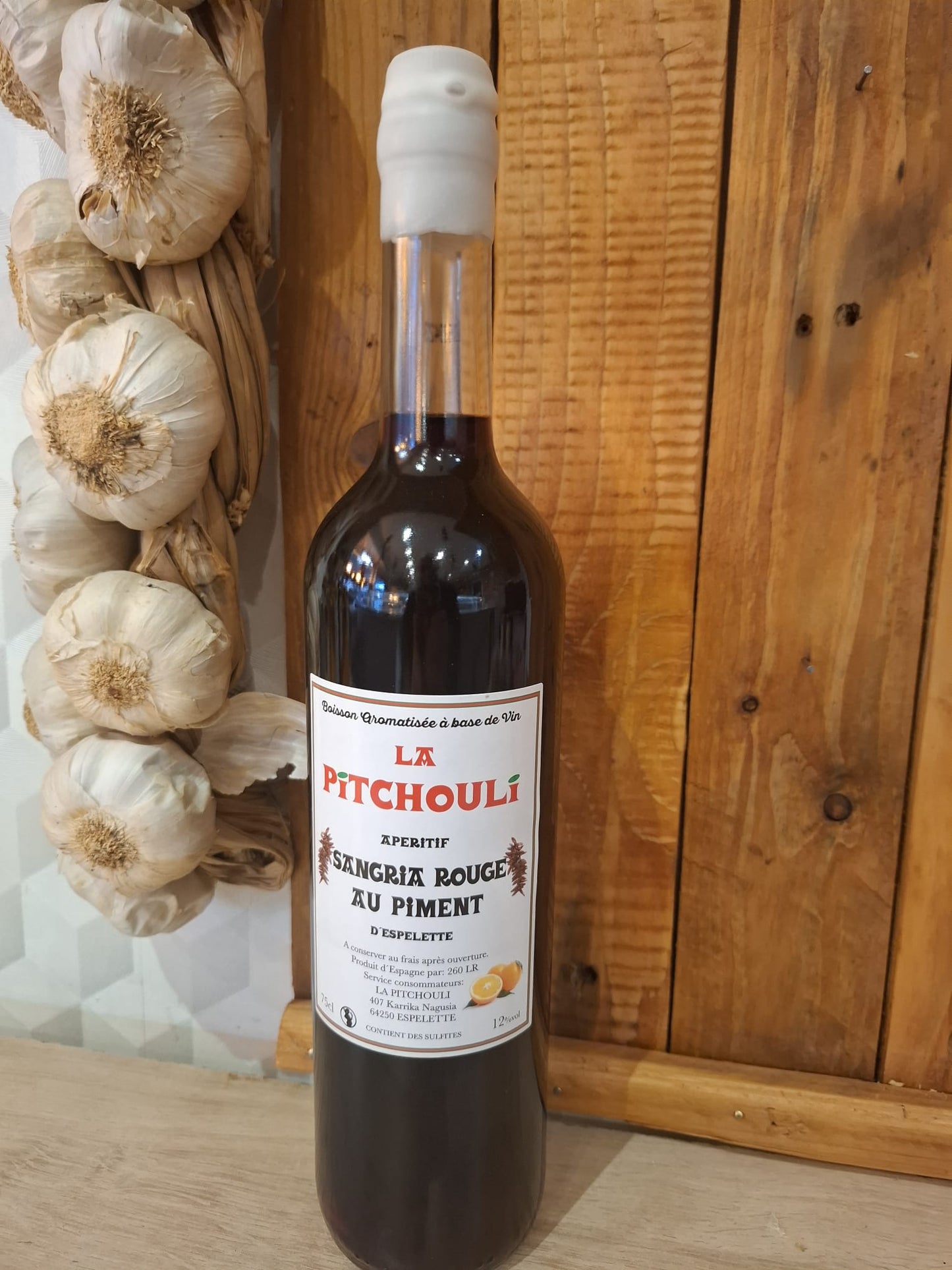 La pitchouli - sangria rouge au piment d'espelette