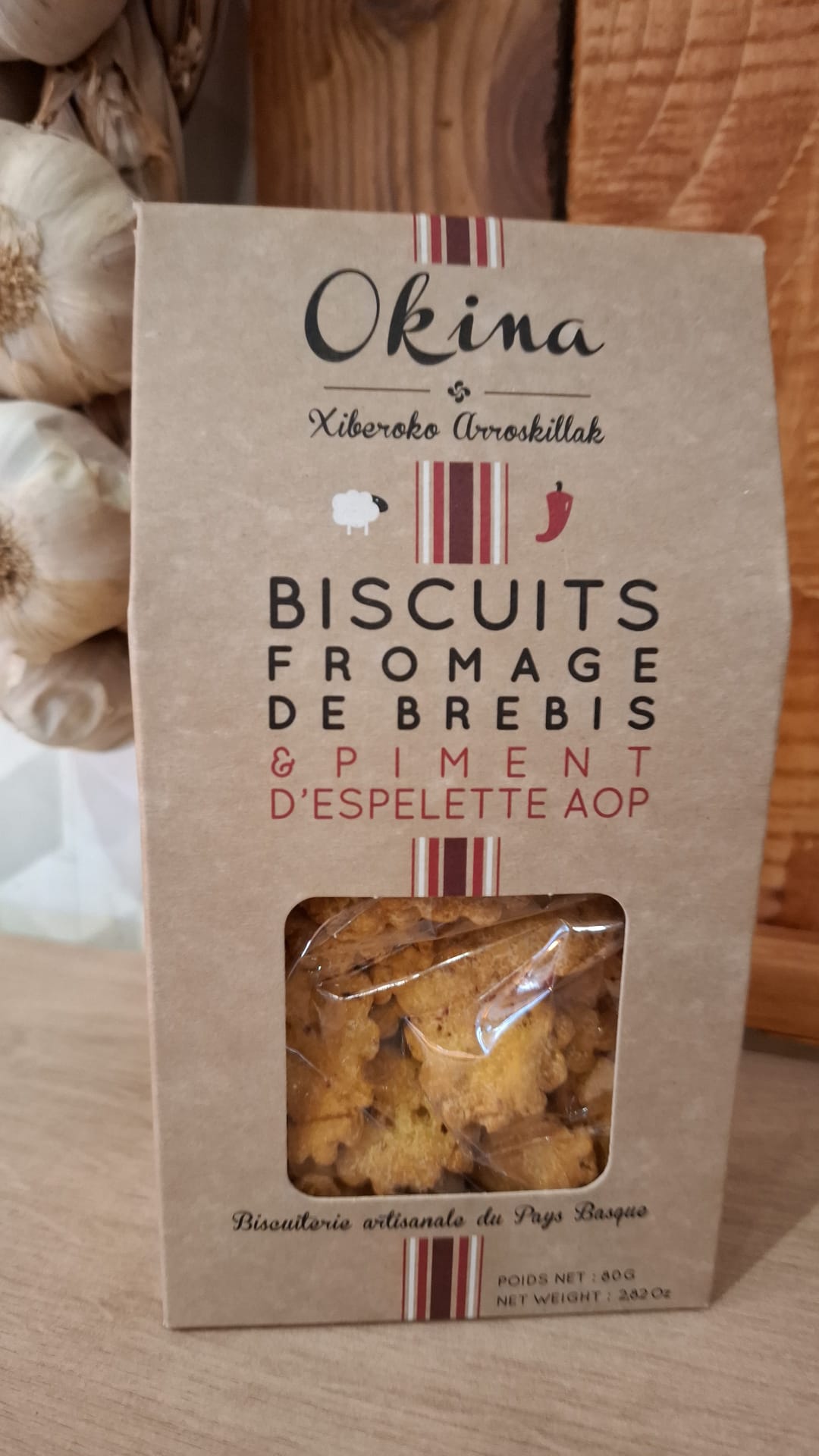 Biscuit apéro fromage de brebis et piment