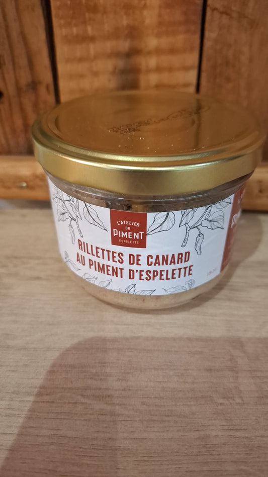 Rillettes de canard au piment d'espelette