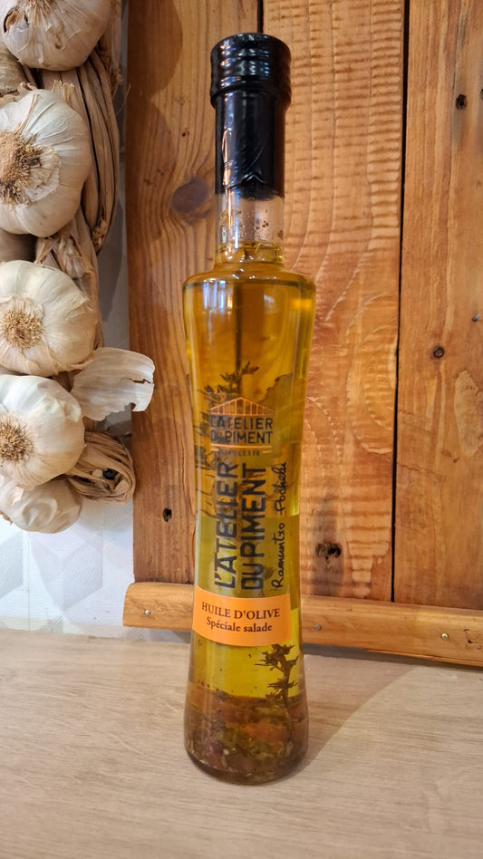 Huile d'olive extra vierge aromate et piment d'espelette
