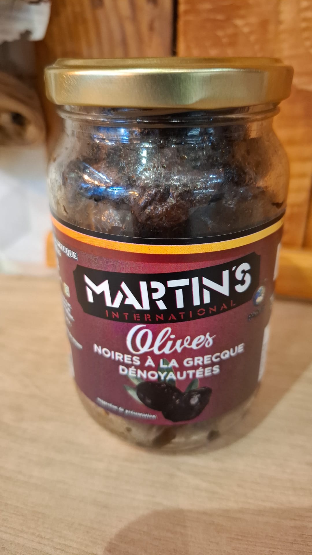Olives noires à la grecque dénoyautées