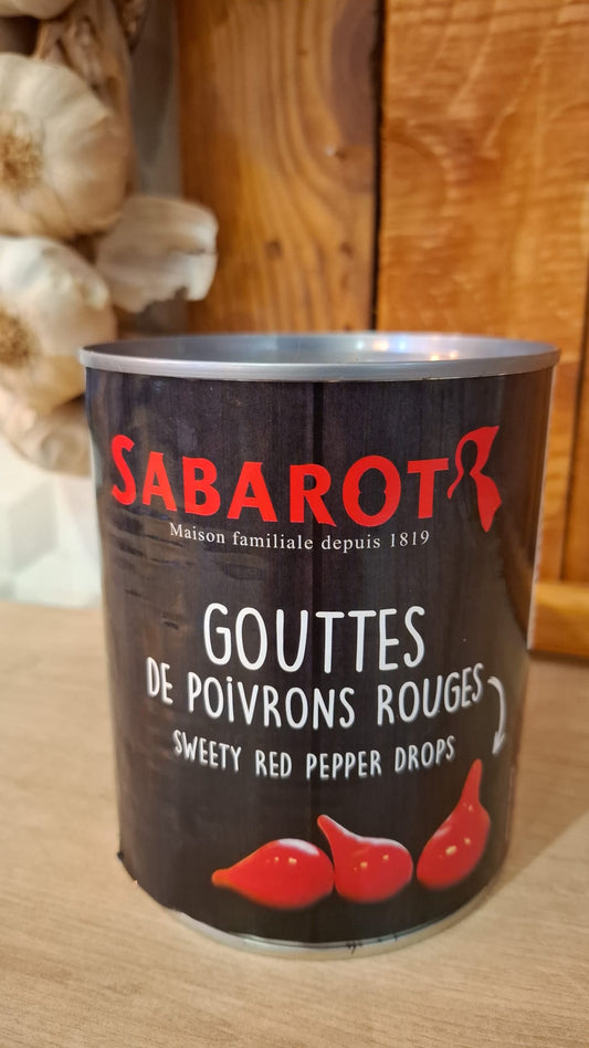 Gouttes de poivrons rouges