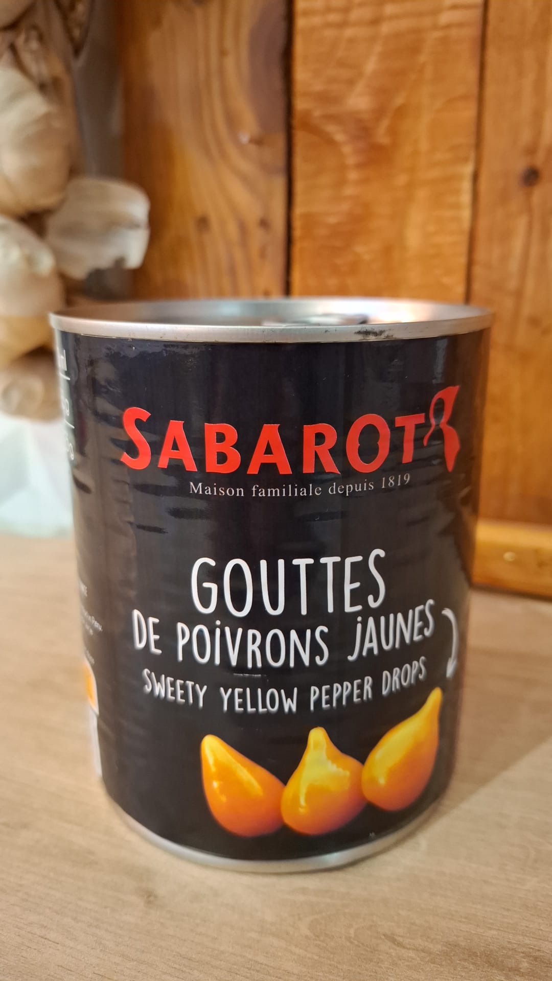 Gouttes de poivrons jaunes