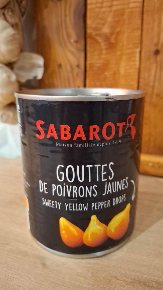 Gouttes de poivrons jaunes
