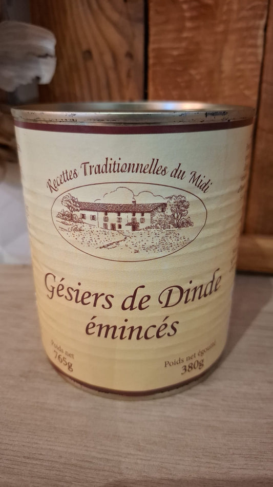 Gésiers de dinde émincés