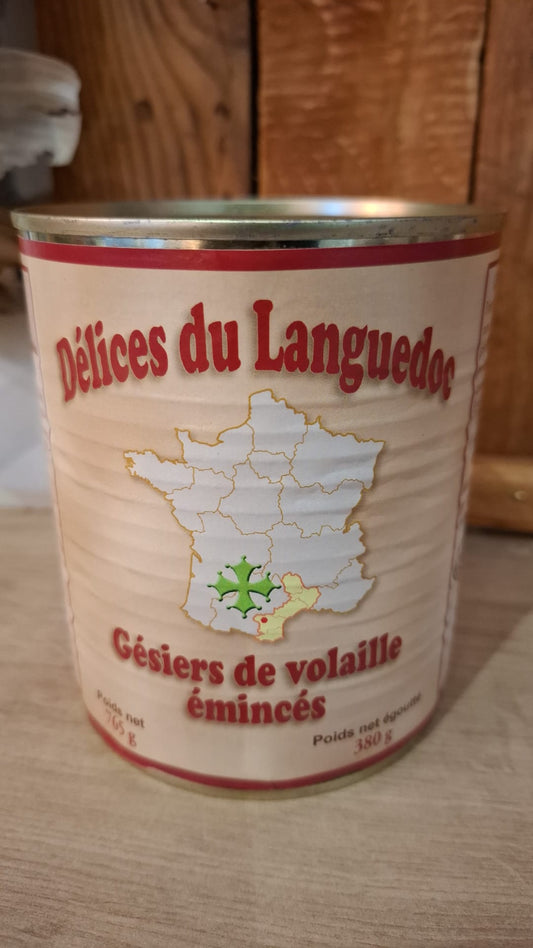 Gésiers de volaille émincés