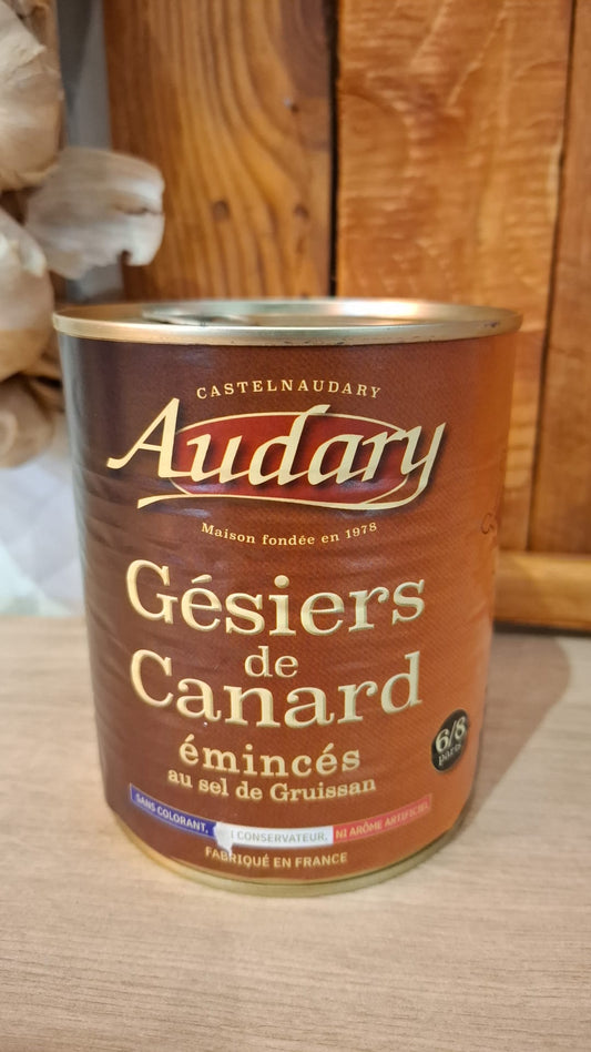 Gésiers de canard émincés