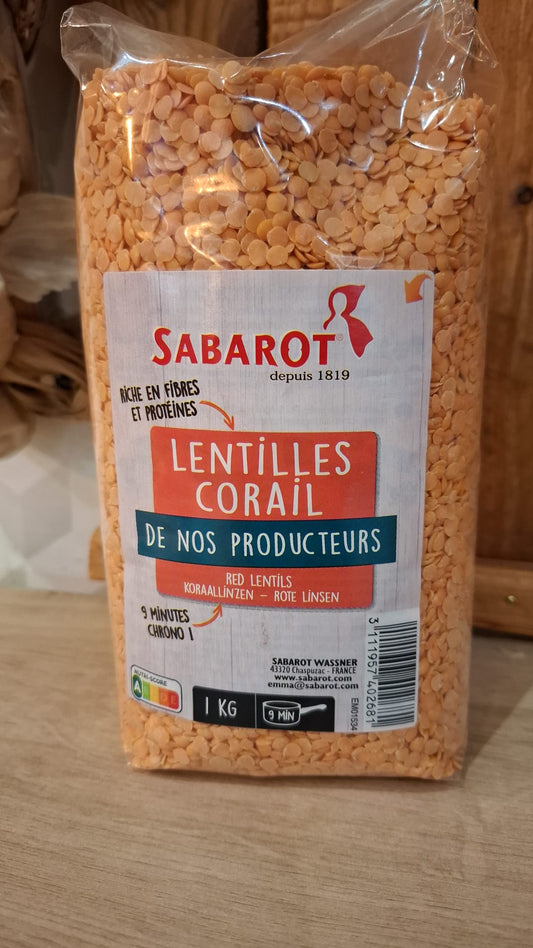 Lentille corail